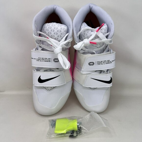 Nike Zoom Javelin Elite 3 Track Spikes White Pink Men’s Size 9 - Picture 6 of 8